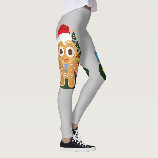 Weihnachten - Ingwer Brot Mann Leggings (Rechts)