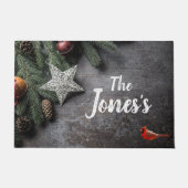 Weihnachten Inspiriert Custom Door Mat Fußmatte (Vorderseite)