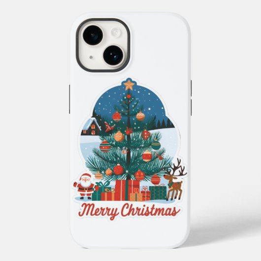 Weihnachten iPhone 14 Fall: Festive neues Modell Case-Mate iPhone Hülle (Rückseite)