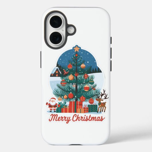 Weihnachten iPhone 16 Fall: Festive neues Modell Case-Mate iPhone Hülle (Rückseite)
