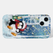 Weihnachten iPhone Case Geschenk Happy Party Pingu (Rückseite (Horizontal))