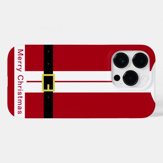 Weihnachten iPhone Case Geschenk Weihnachtsmann (Rückseite (Horizontal))