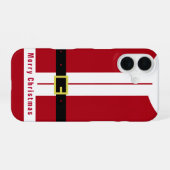 Weihnachten iPhone Case mit Funny Santa Gift 16 Hülle (Rückseite (Horizontal))