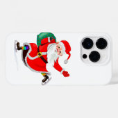 Weihnachten iPhone Case Santa mit Geschenk (Rückseite (Horizontal))