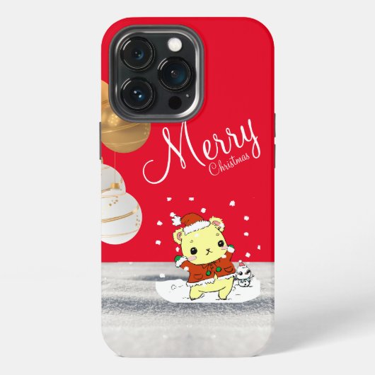 Weihnachten iPhone Hülle (Hinten)