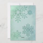 Weihnachten Iridestische Grüne Schneeflocke Foto U (Rückseite)