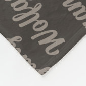 Weihnachten Irish Wolfhound mit dem Namen des Hund Fleecedecke (Ecke)