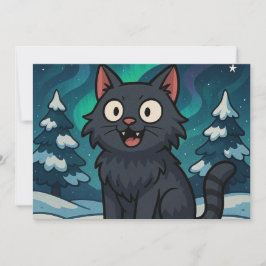 Weihnachten Isländische Julkatze Dankeskarte