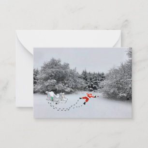 Weihnachten ist abgesagt Notizkarte Mitteilungskarte