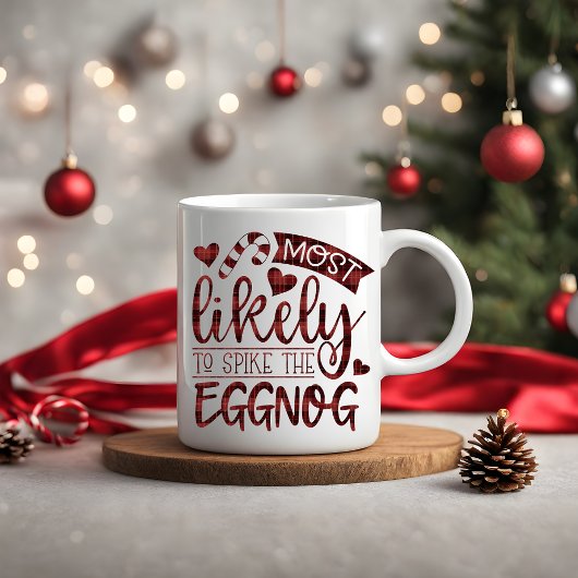 Weihnachten ist am wahrscheinlichsten, dass Eggnog Kaffeetasse