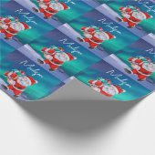 Weihnachten ist auf dem Weg nach Nordlichter Weihn Geschenkpapier (Ecke)