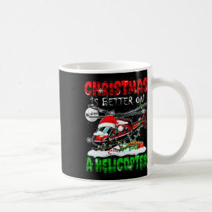 Weihnachten ist besser auf dem Hubschrauber Santa  Kaffeetasse