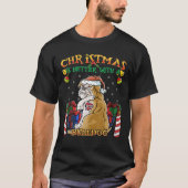 Weihnachten ist besser mit einem Bulldoggen Weihna T-Shirt (Vorderseite)