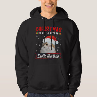Weihnachten ist besser mit einer exotischen Kurzha Hoodie