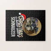 Weihnachten ist besser mit Schnauzer Puzzle (Horizontal)