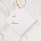 Weihnachten ist besser mit Wein Gold Geschenkanhänger (Rückseite)