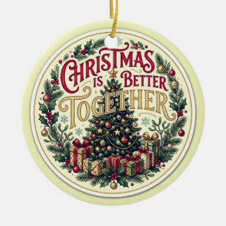 Weihnachten ist besser zusammen Ornament
