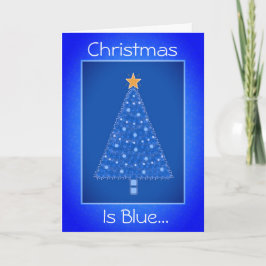 Weihnachten ist Blue Holiday Tree Falted Holiday C