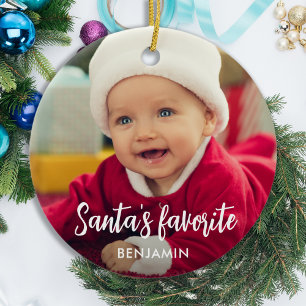 Weihnachten ist das Lieblings-Foto für Niedliche Keramik Ornament