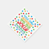 Weihnachten ist die Jahreszeit bunt Papier Serviet Serviette (Ecke)