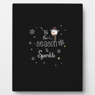 Weihnachten ist die Jahreszeit zum Sparkeln Fotoplatte