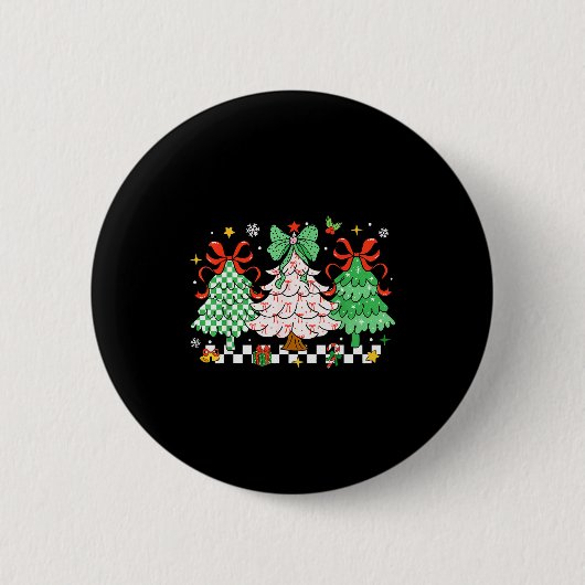 Weihnachten ist die Saison Coquette Bogen Weihnach Button (Vorderseite)