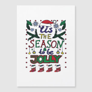 Weihnachten Ist Die Saison Magnetkarte