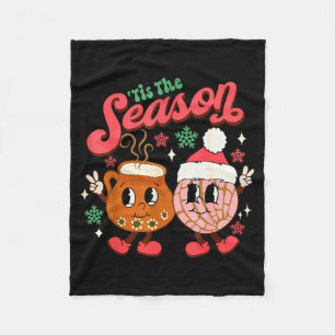 Weihnachten ist die Saison Mexicanische Concha Pan Fleecedecke