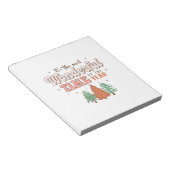 Weihnachten ist die schönste Zeit des Jahres Notizblock (angewinkelt)