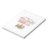 Weihnachten ist die schönste Zeit des Jahres Notizblock (Rotiert)