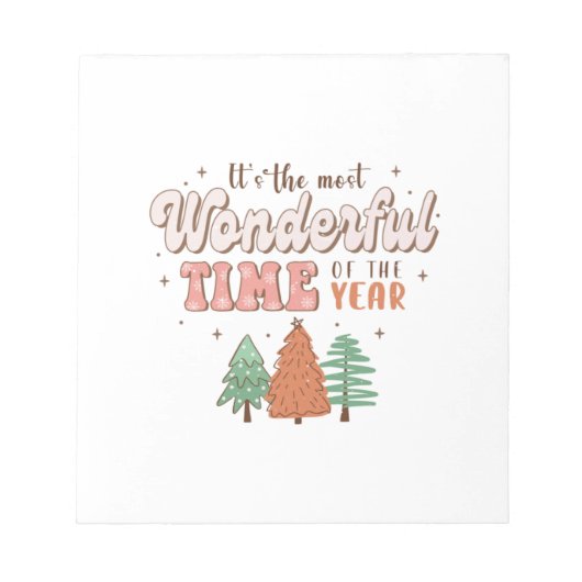 Weihnachten ist die schönste Zeit des Jahres Notizblock (Vorderseite)