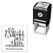 Weihnachten ist die wunderbarste Zeit des Jahres Permastempel (Beispiel)