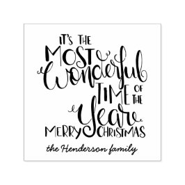 Weihnachten ist die wunderbarste Zeit des Jahres Permastempel