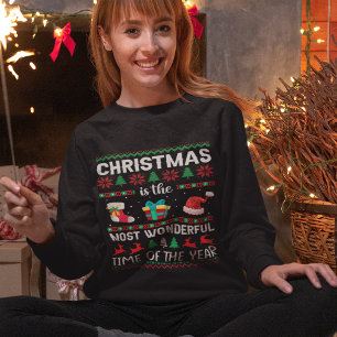 Weihnachten ist die wunderbarste Zeit für den Frau Sweatshirt