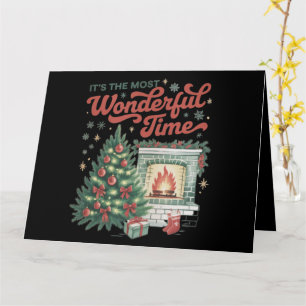 Weihnachten ist die wunderbarste Zeit Vintage  Karte