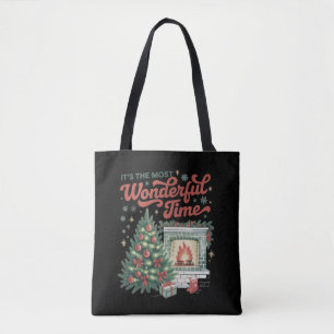 Weihnachten ist die wunderbarste Zeit Vintage Tasche