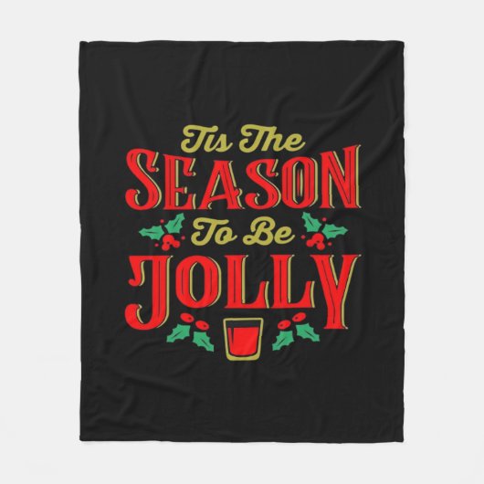 Weihnachten ist die Zeit Fleecedecke (Vorderseite)