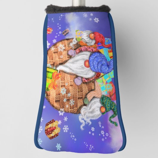 Weihnachten ist ein Luftballon und gibt Geschenke Golf Headcover (Rotieren 90)
