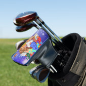 Weihnachten ist ein Luftballon und gibt Geschenke Golf Headcover (In Situ)