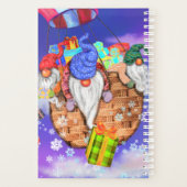 Weihnachten ist ein Luftballon und gibt Geschenke Planer (Rückseite)