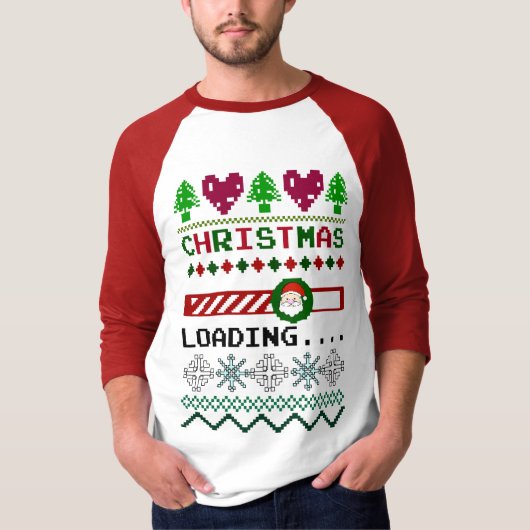 Weihnachten ist ein lustiges hässliches Weihnachte T-Shirt (Vorderseite)