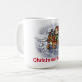 Weihnachten ist - Ernie und Ralph-Blizzard-Tasse Kaffeetasse (Vorderseite Links)