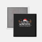 Weihnachten ist es die wunderbarste Zeit Magnet (Vorderseite/Rückseite)