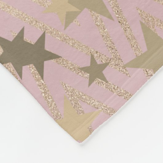 Weihnachten ist frohe und helle Rose Gold Fleecedecke (Ecke)