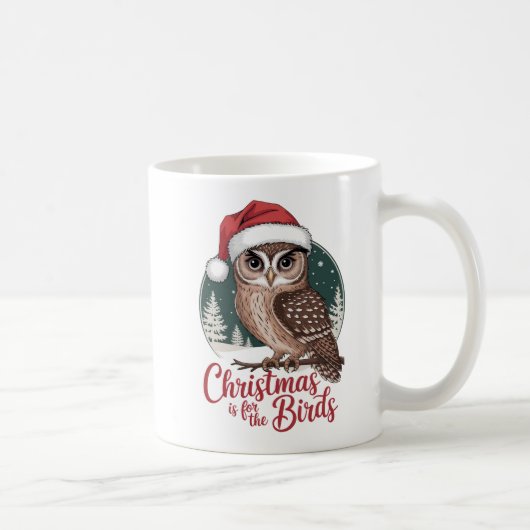 "Weihnachten ist für Vögel - Urlaubskunst" Kaffeetasse (Rechts)