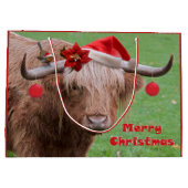 Weihnachten ist Geschenk-Tasche befreundet Große Geschenktüte (Rückseite)