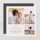 Weihnachten ist Gold | Elfenbeinküste Moderne 3-Fo (Vorne/Hinten)