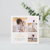 Weihnachten ist Gold | Elfenbeinküste Moderne 3-Fo (Stehend Vorderseite)