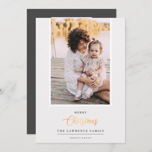 Weihnachten ist Gold | Elfenbeinküste Modernes ver (Vorne/Hinten)