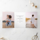 Weihnachten ist Gold | Minze 5 Multi-Foto Gallery Dreifach Gefaltete Einladung (Innenseite)